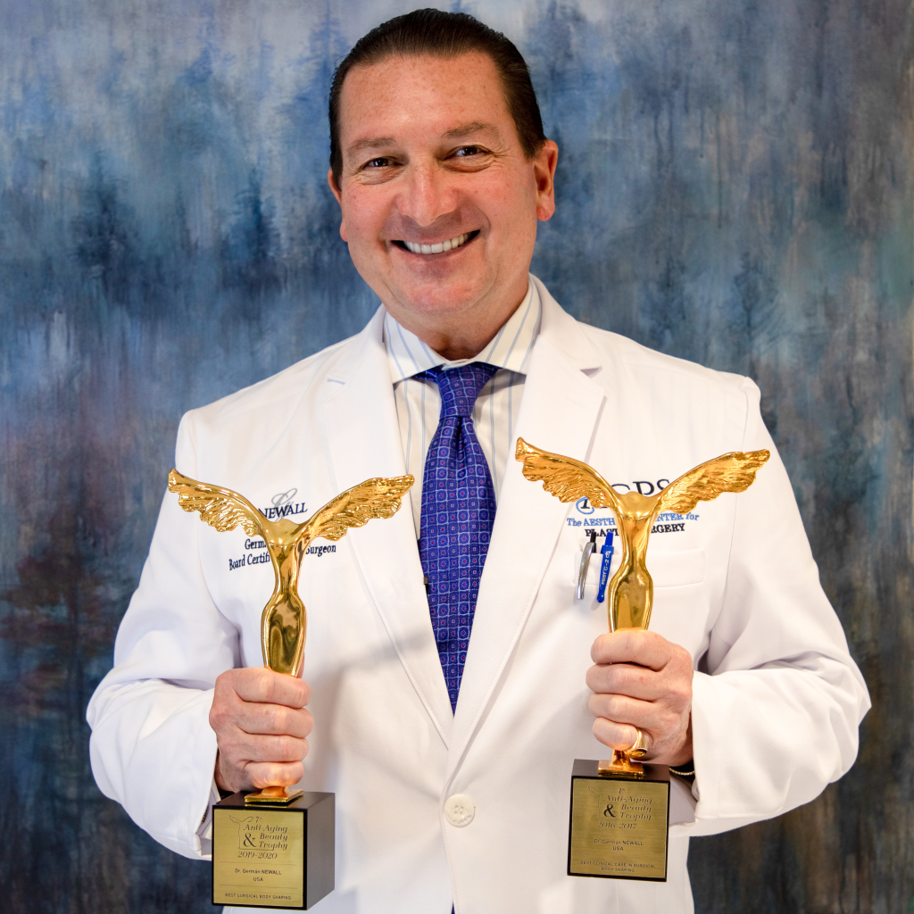 Dr. Newall received the “Best Clinical Case in Surgical Body Shaping” award presented at the 7th Anti-Aging & Beauty Trophy 2019-2020 Awards in Monte-Carlo, Monaco.