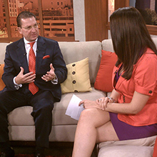 Dr. Newall speaks about the benefits of laser hair reduction with host Lisette Lopez 2
