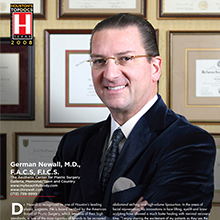Dr. Newall featured as one of Houston’s Top Doctors in H-Texas Magazine