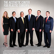 Dr. Newall with his ACPS colleagues (far left to right: Dr. Kristi Hustak, Dr. Rolando Morales, Dr. Christopher K. Patronella, Dr. Henry A. Mentz) in H-Texas Magazine