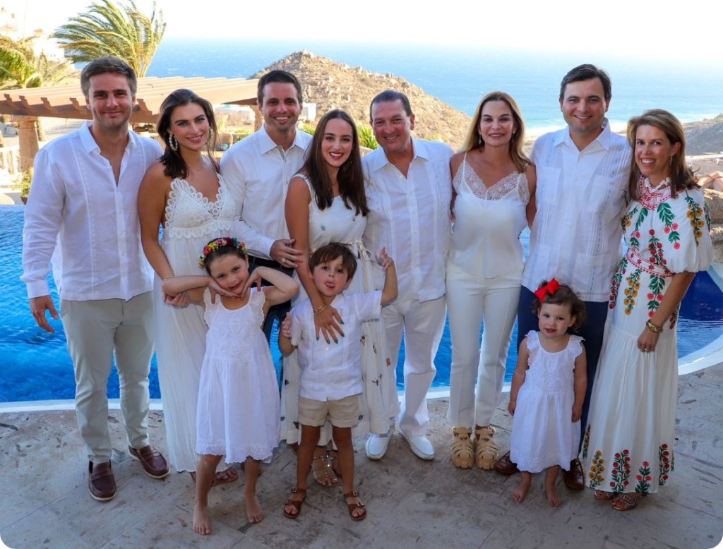 Dr. Newall with family on vacation